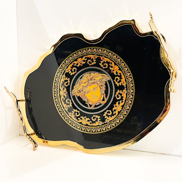 Versace square acrylic tray