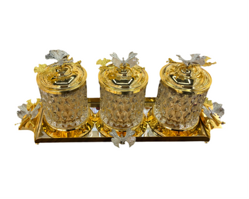Golden bloom canister set ( design 1)