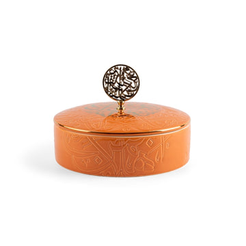 Zuwar Medium Date Bowl - Orange