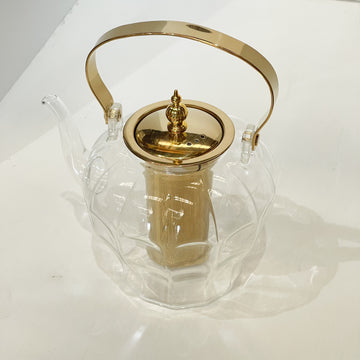 Alya Grand Glass Teapot – 2L Royal Edition