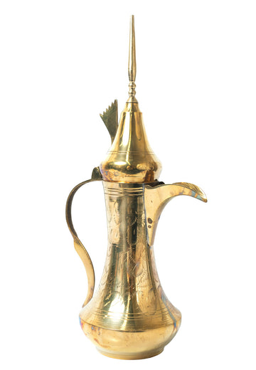 Handcrafted Brass Dallah – Traditional Arabic Coffee Pot