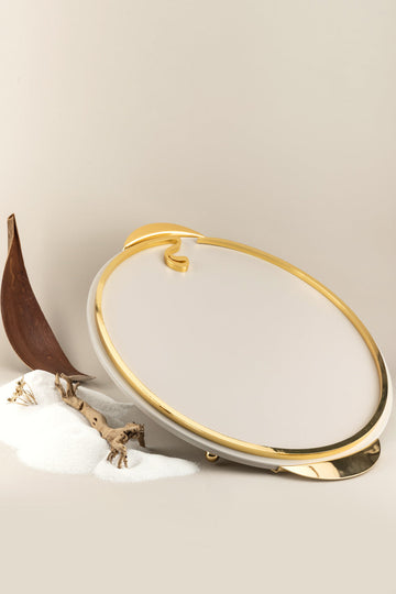 Noor Luxury Leather Tray