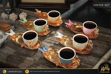 Lilly Butterfly Coffee Cup Set