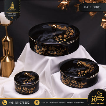 Muhra collection (large Black dessert bowl)