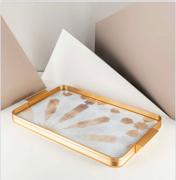 Amal Luxury Serving Tray (Brown)