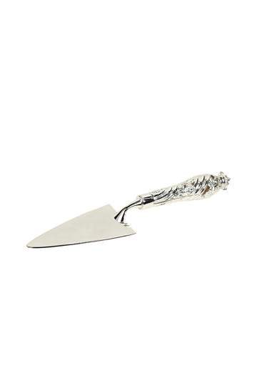 Silver Cake Server with Ornate Handle