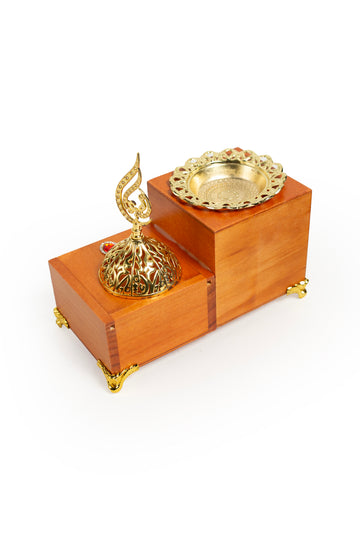 Amberwood Bakhoor Box Burner – Dual Chamber Edition