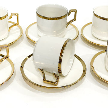 Aurora Gold Coffee Cup Set