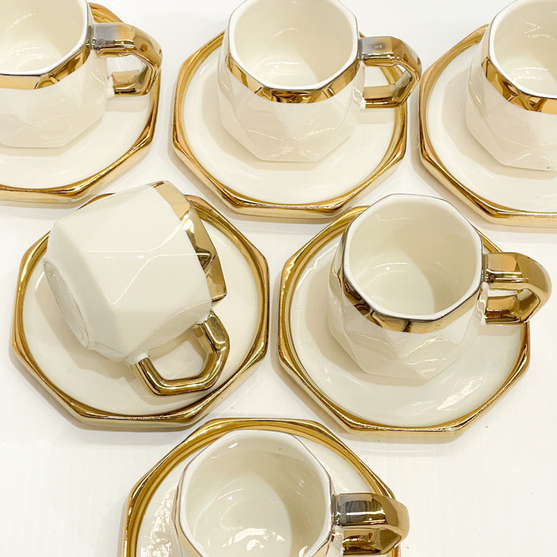 Crystal Luxe Coffee Cup Set