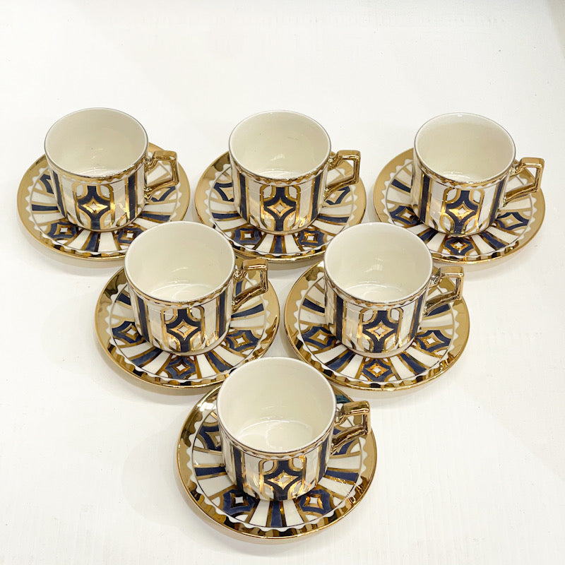 Sapphire Royale Coffee Cup Set