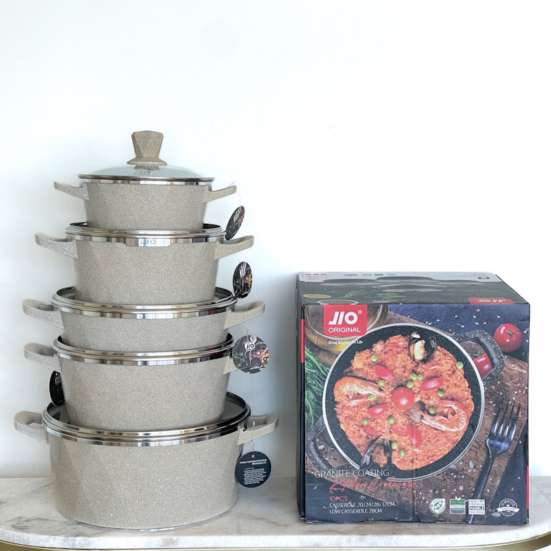 JIO Granite MasterCook™ 10-Piece Casserole Set
