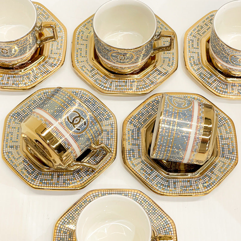 Imperial Mosaic Coffee Cup Set