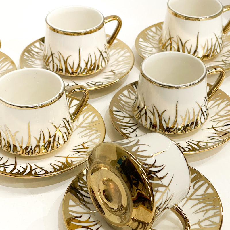 Golden Meadow Coffee Cup Set