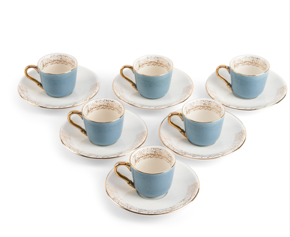 Joud Turkish Coffee Set (Blue)