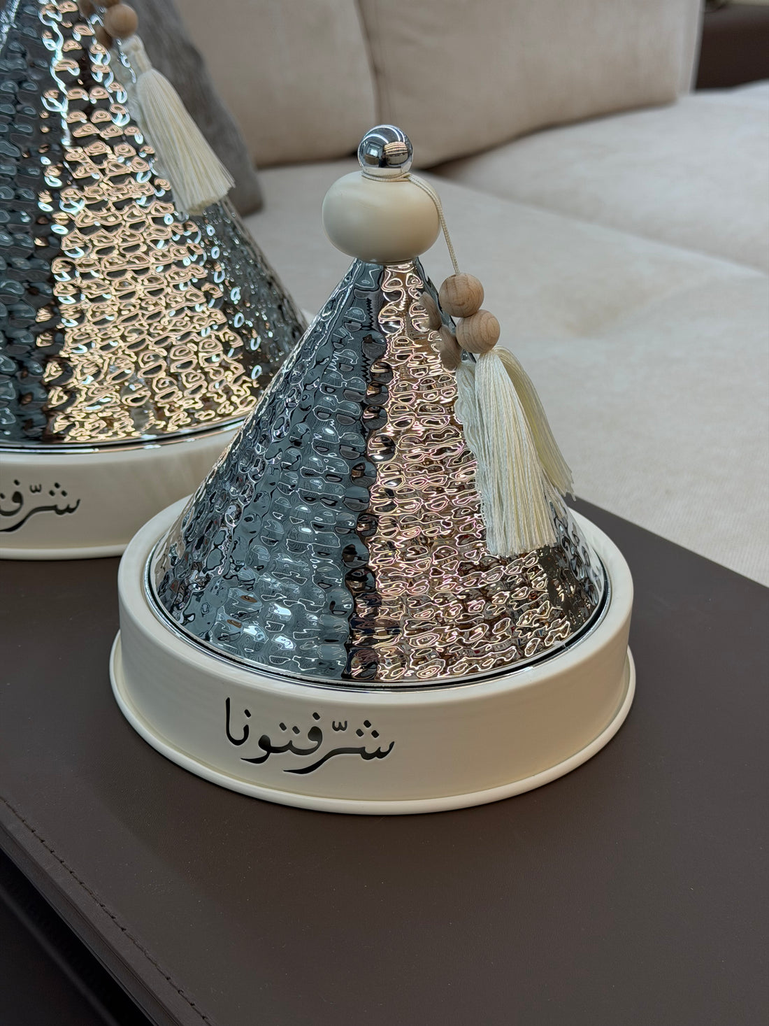 (Qamar Al Diyafa – Date & Dessert Bowl (Silver Edition) Small