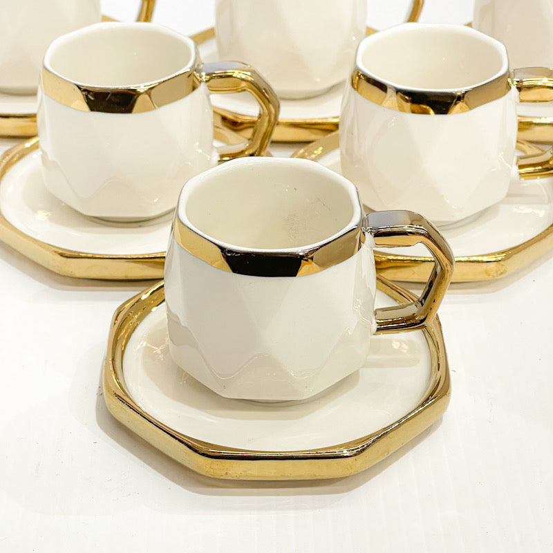 Crystal Luxe Coffee Cup Set