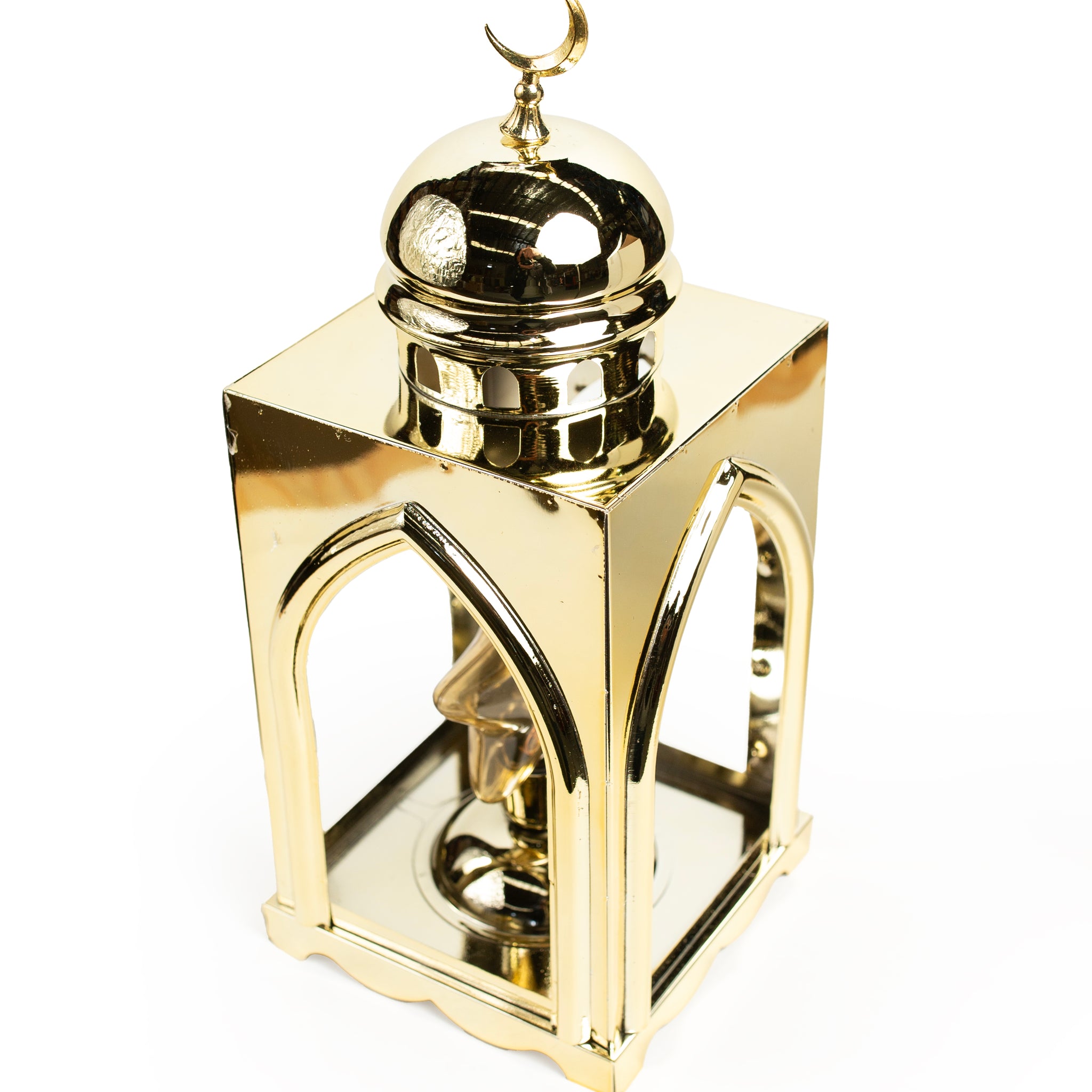 Golden Ramadan Lantern with Star Light