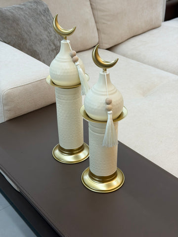 Qamar – Decorative Centrepiece (Short 35cm)