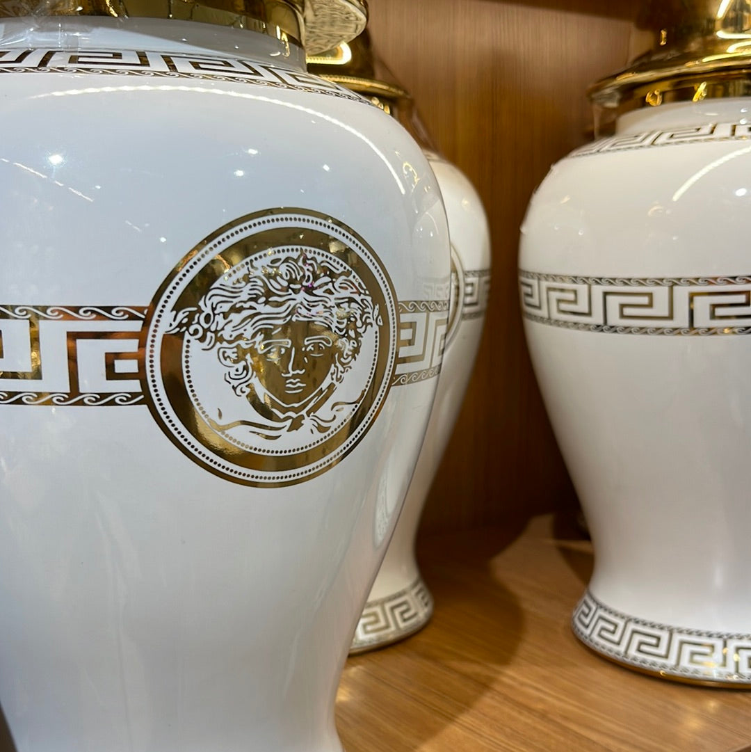 versace vase white ( design 1)