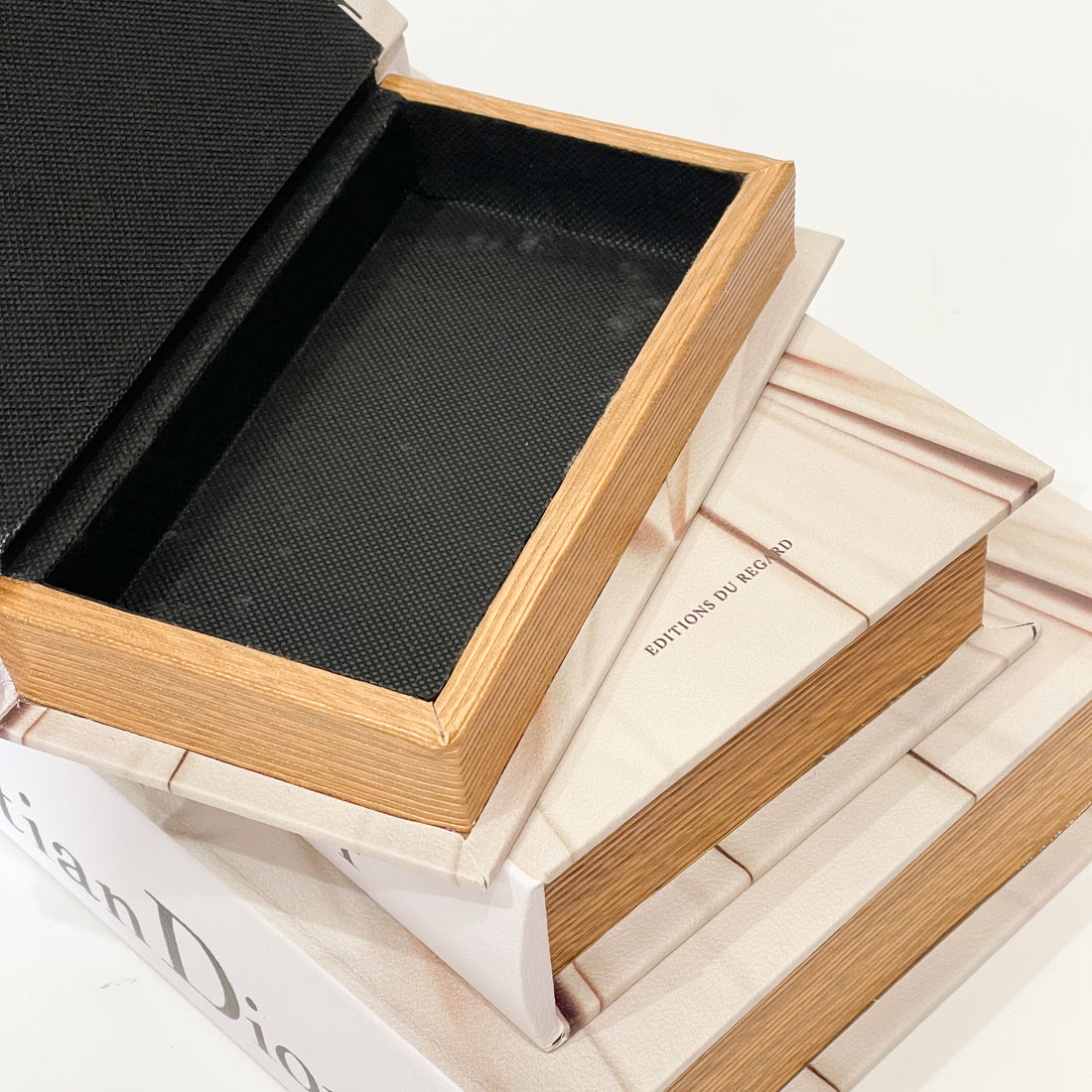 Classic Elegance Faux Book Storage Set – Set of 3