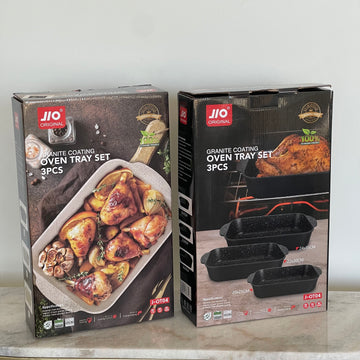 JIO BakeMaster™ 3-Piece Granite Oven Tray Set
