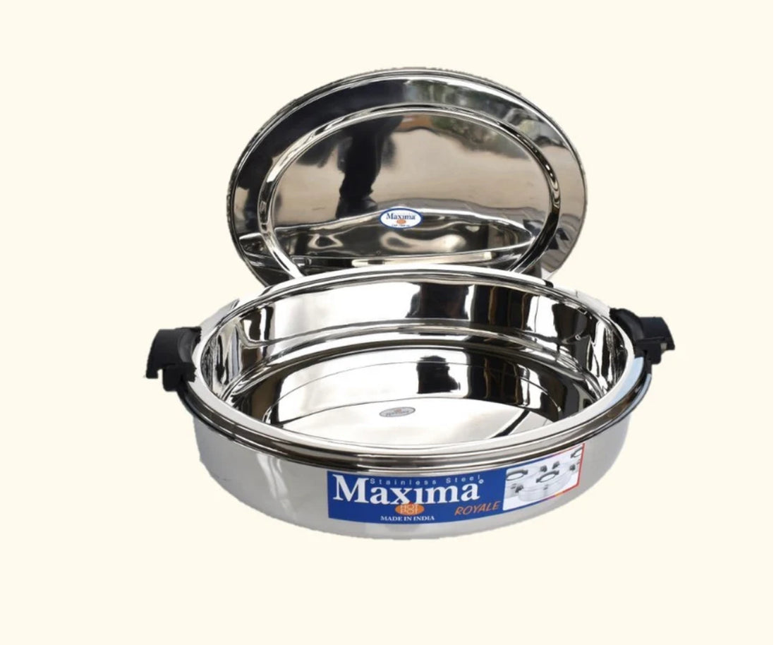 Maxima Royale Trio – Stainless Steel Insulated Hotpot Set (3500ml + 5000ml + 7500ml)