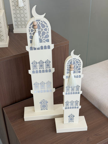 Qamar Al Noor – Illuminated Tower Decor (Tall)