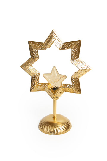 Golden Starburst Table Ornament