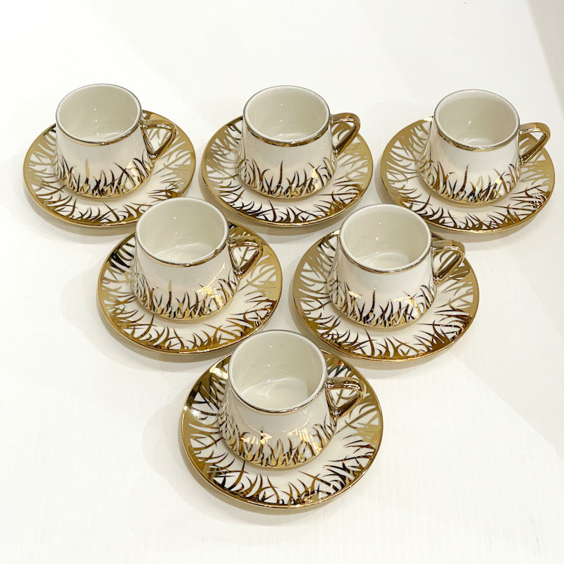 Golden Meadow Coffee Cup Set