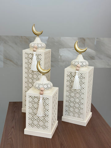 Qamar Al Safa – Decorative Lantern (Short 23cm)