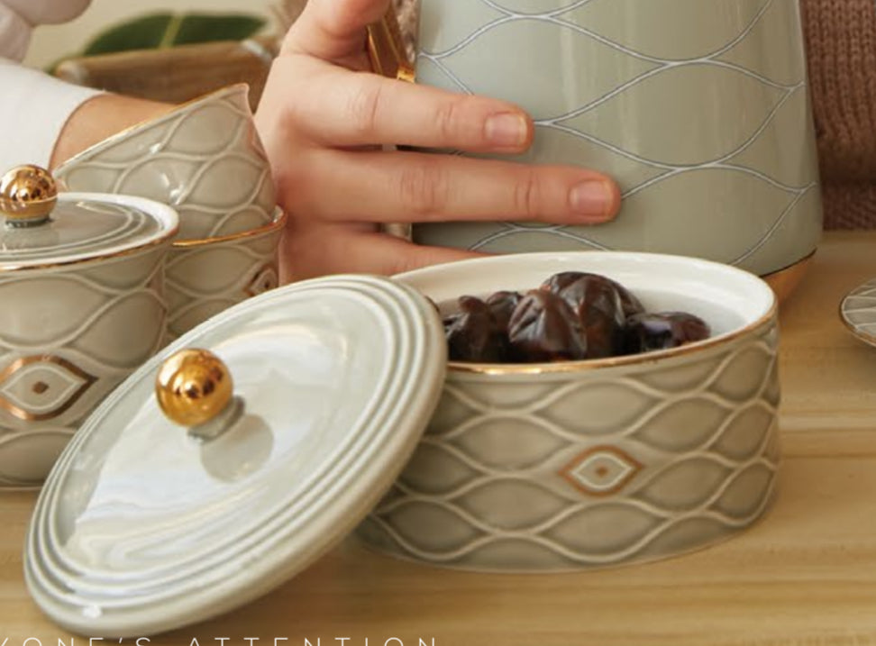 Nazar Luxury Date Bowl – Elegant Serving Dish