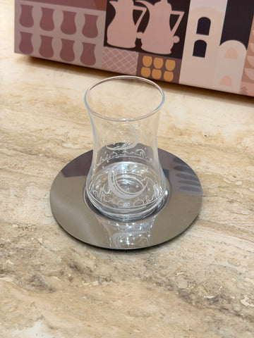 Qamar Crescent Tea Glass Set