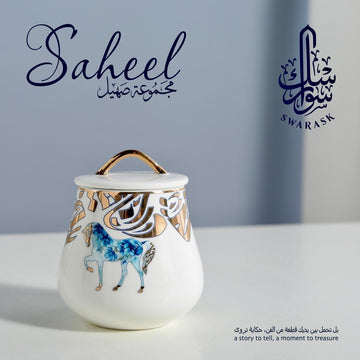 Saheel Luxury Porcelain Jar (BLUE)