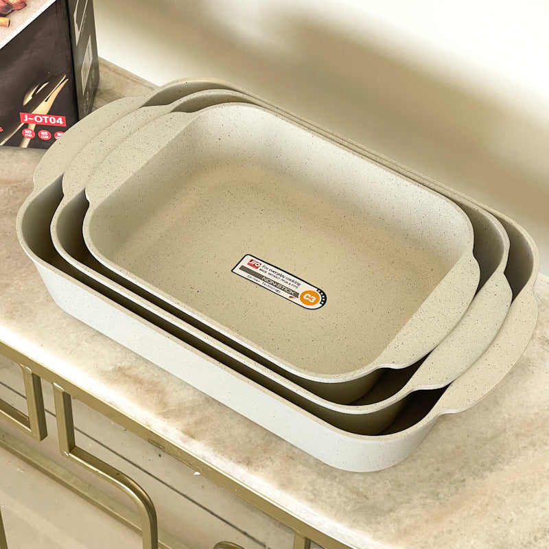 JIO BakeMaster™ 3-Piece Granite Oven Tray Set