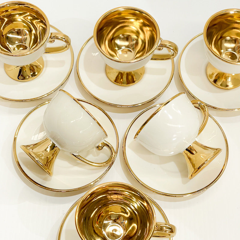 Golden Chalice Turkish Coffee Cup Set