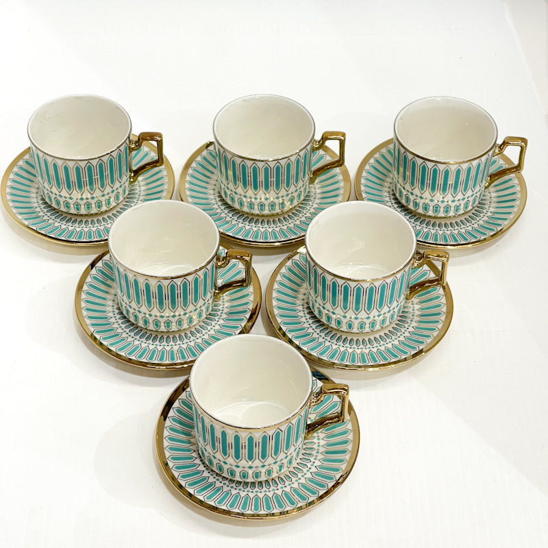 Celeste Mosaic Coffee Cup Set