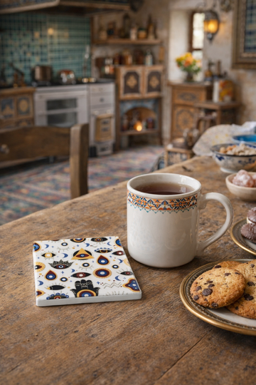 Mystic Nazar Porcelain Coaster