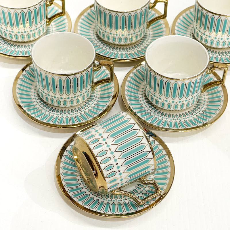 Celeste Mosaic Coffee Cup Set