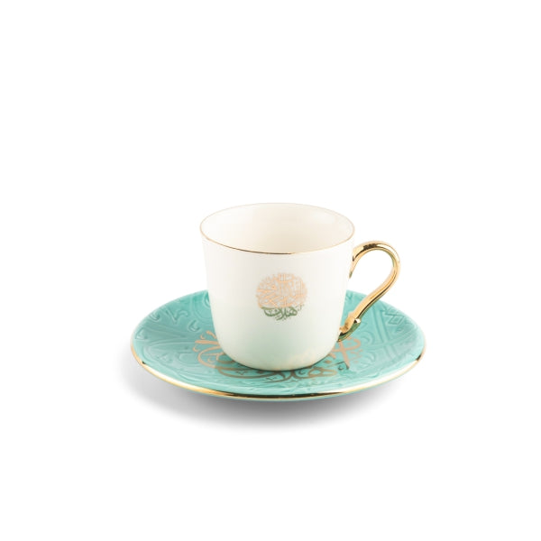 Zuwar Tea Porcelain Set - Blue