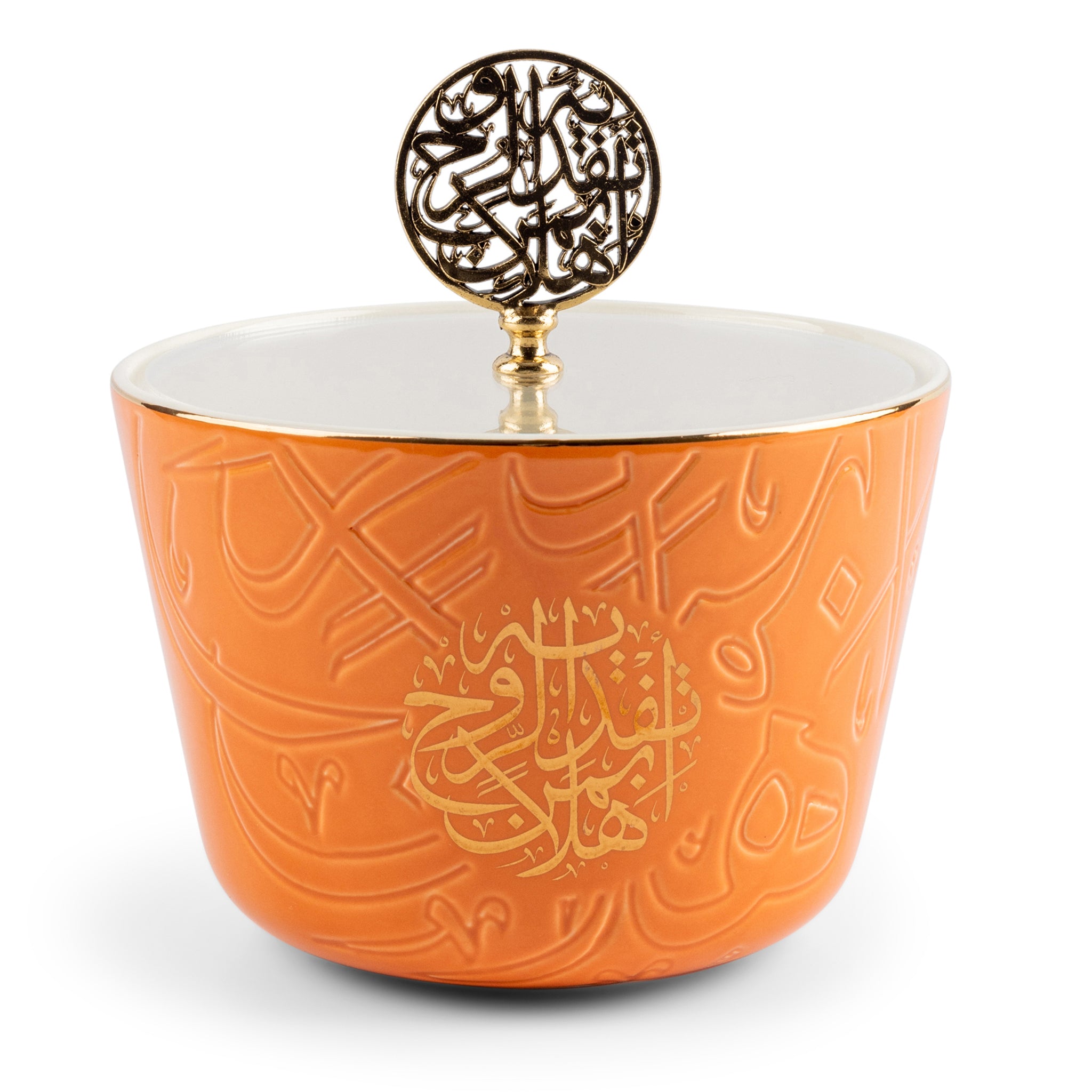 Zuwar Large Date Bowl - Orange