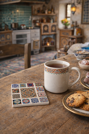 Mosaic Heritage Porcelain Coaster