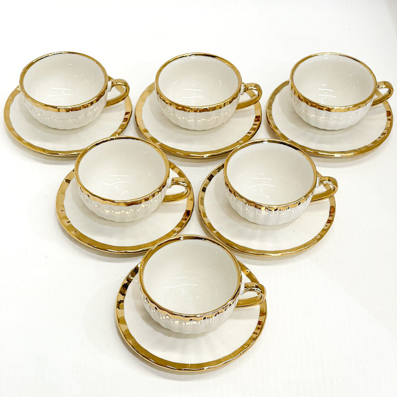 Opulent Pearl Coffee Cup Set