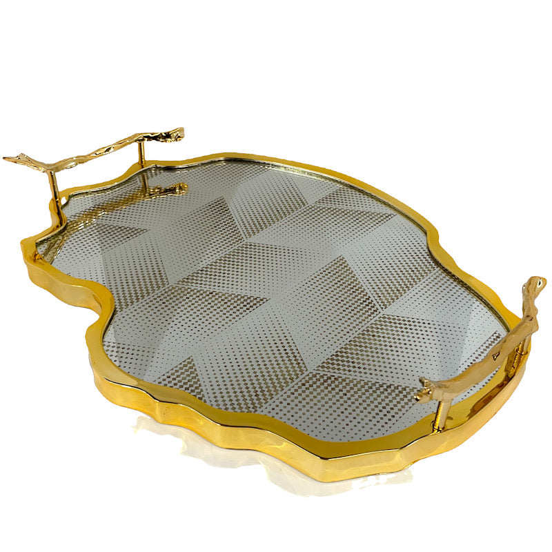 KANZ Gold-Inlay Tray – Geometric Mesh Design