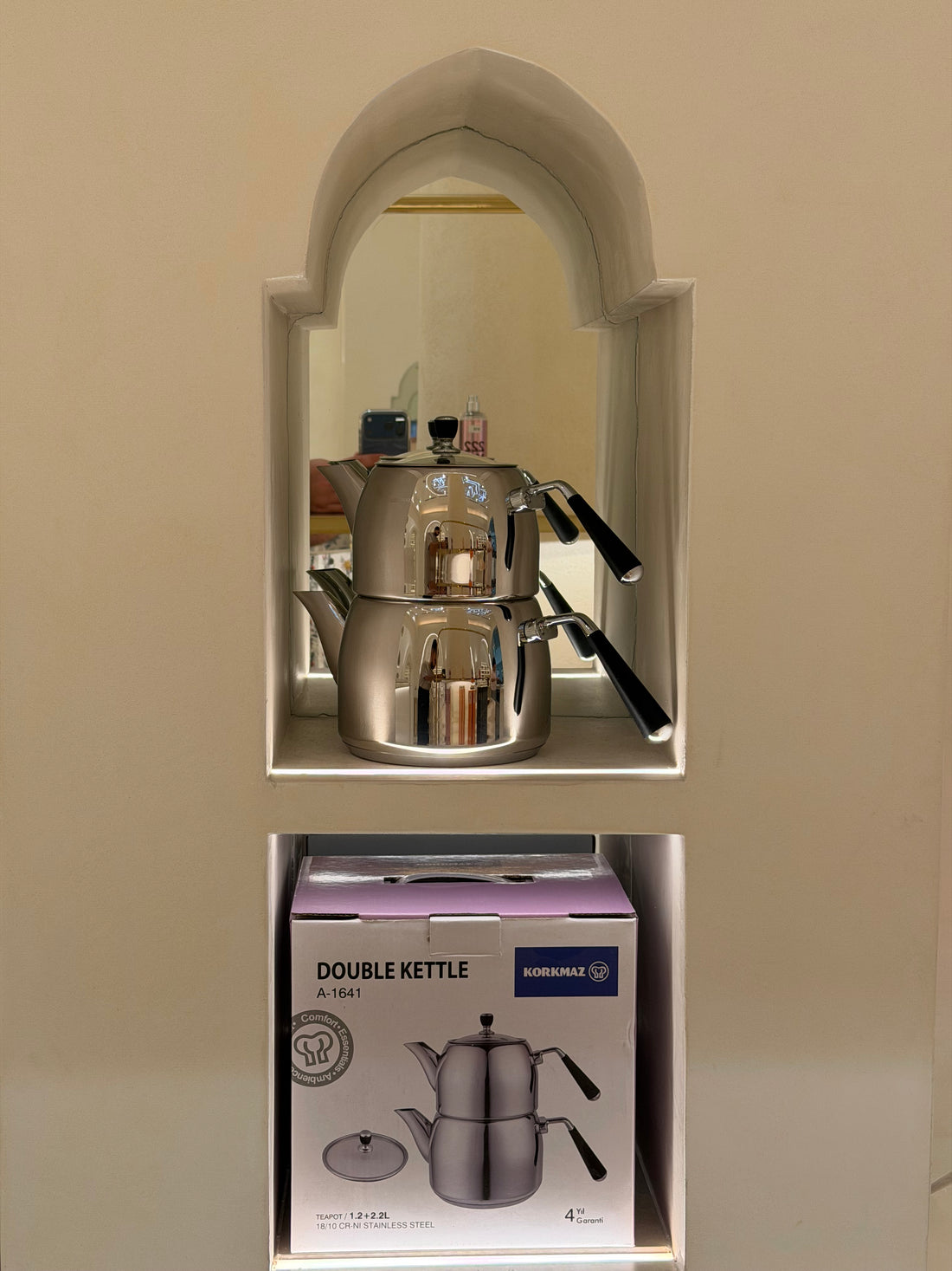 Anatolia Stainless Steel Double Tea Kettle Set