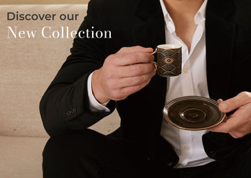 Nazar Luxury 6 Coffee Cups Set – Elegant Evil Eye Design