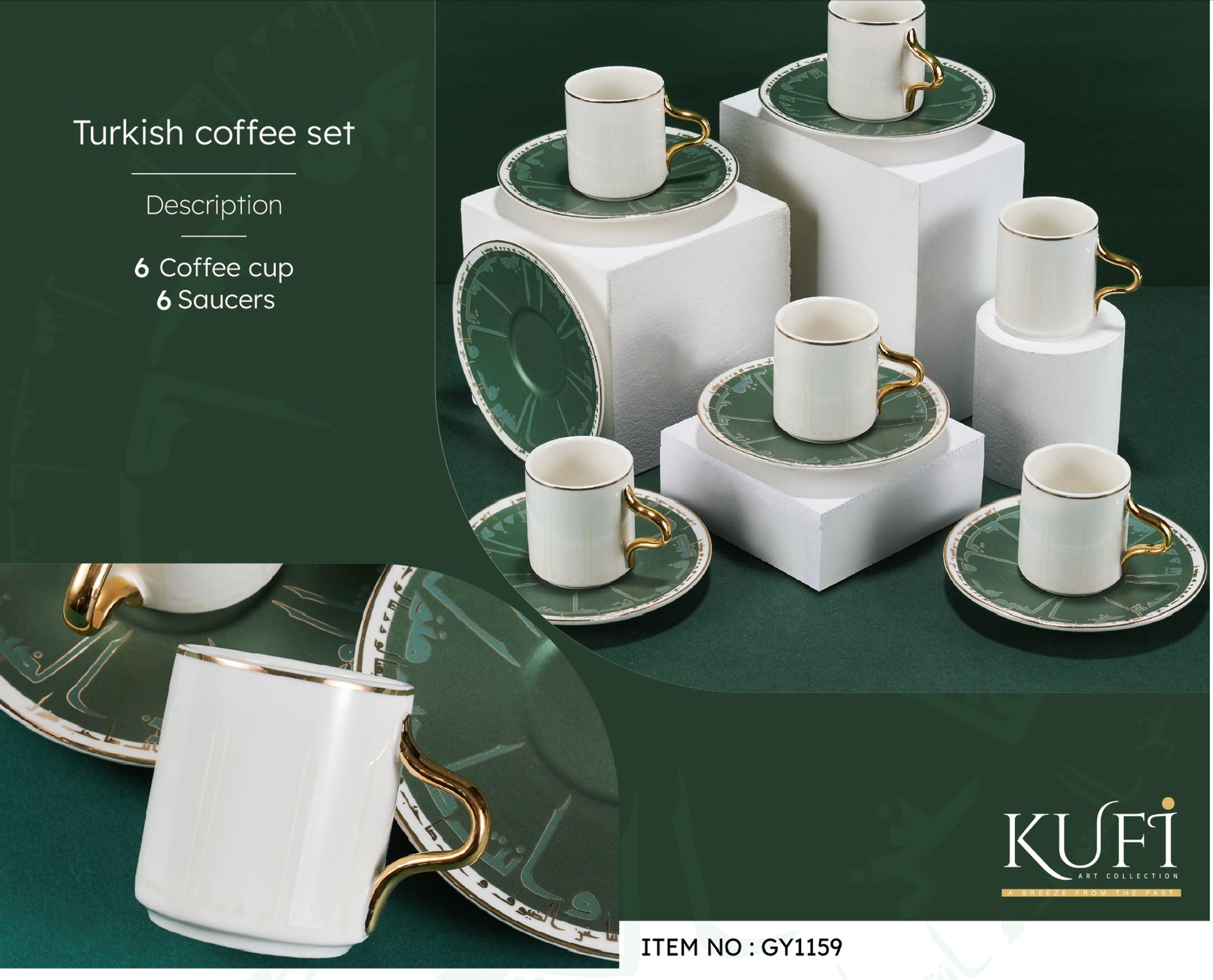 KUFI COFFEE CUPS(GREEN)