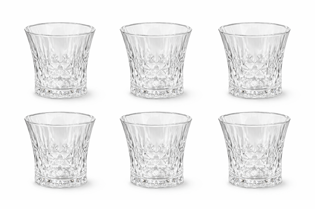 Noura Crystal Tumbler Set – 300ml (6 Pieces)