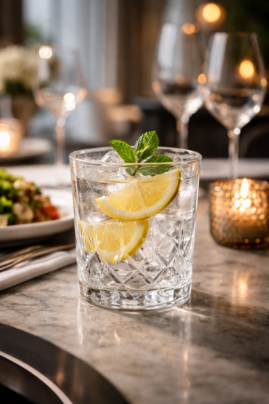 Diamond Glass Tumbler Set – 300ml (6 Pieces)