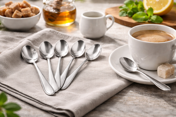 Stainless Steel Teaspoon Set – 15cm (6 Pieces)