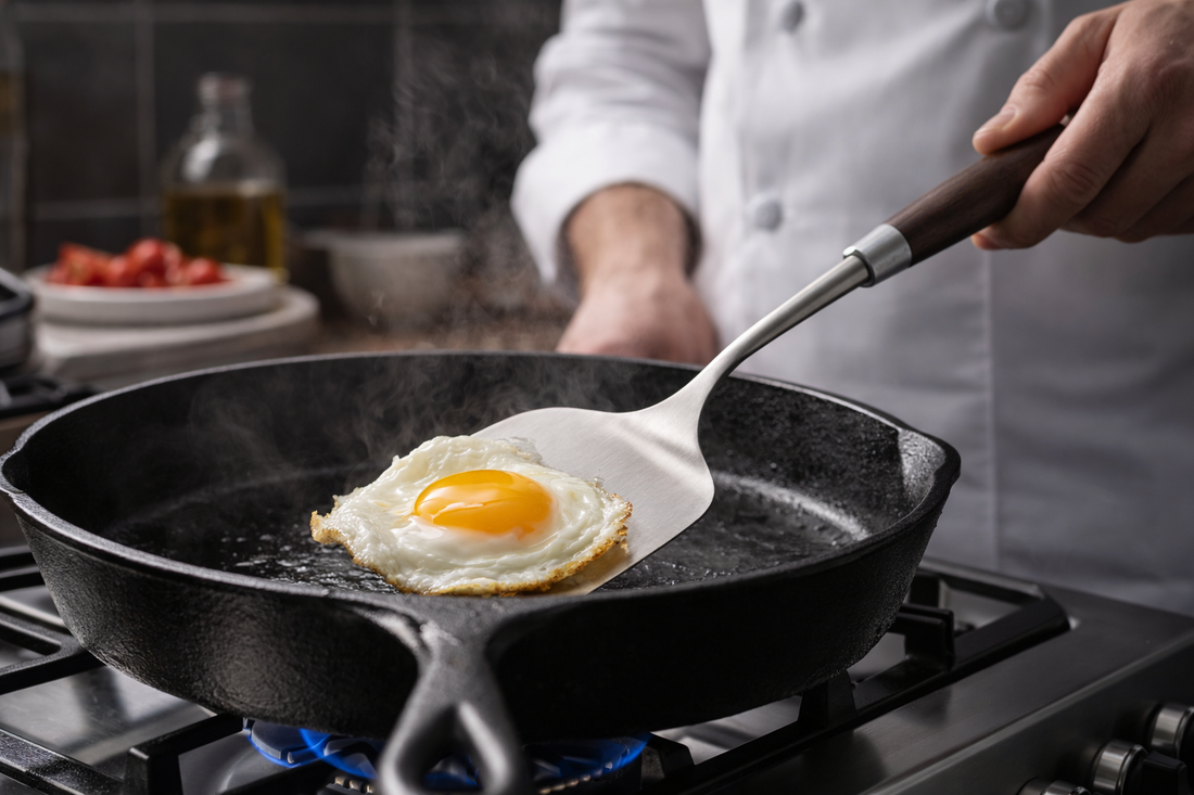 Stainless Steel Spatula with Wooden Handle